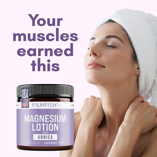 5fl.oz Magne sium Lotion with Arnica– Soothing Relief &Sleep Aid & Relaxation - Picture 8 of 10