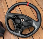 NEW LEATHER Steering Wheel for Ligier JS 50 Sport JS 60 Carbon Trim Red Stitch