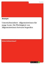 Anonymous | Unterrichtseinheit - Allgemeinwis...
