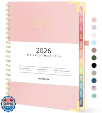 Forvencer 2026 Planner, Hardcover Calendar Planner Weekly and Mon