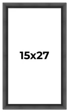 15x27 Frame Black Passaggi Solid Wood Picture Frame Width 1.5 Inches | Interior