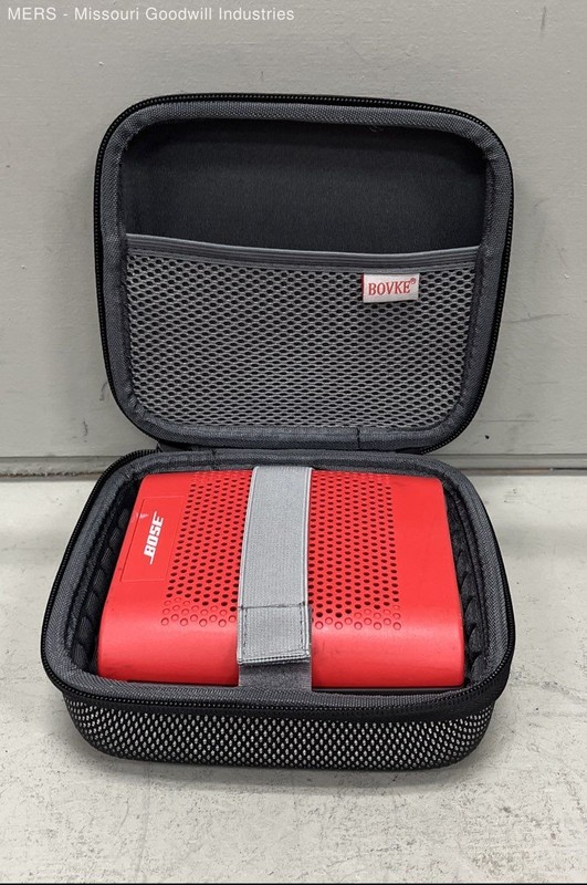Bose SoundLink Color 415859 Portable Bluetooth Speaker Red With Bovke Case