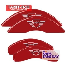 Mgp Caliper Cover 16077SMGPRD, Set of 4 Red Aluminum Fits 09-15 Toyota Sequia Ca