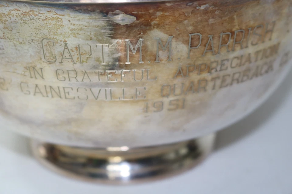 Rare OOAK 1951 Gainesville Quarterback Club in Appreciation Award UF Gators - Image 2 of 4