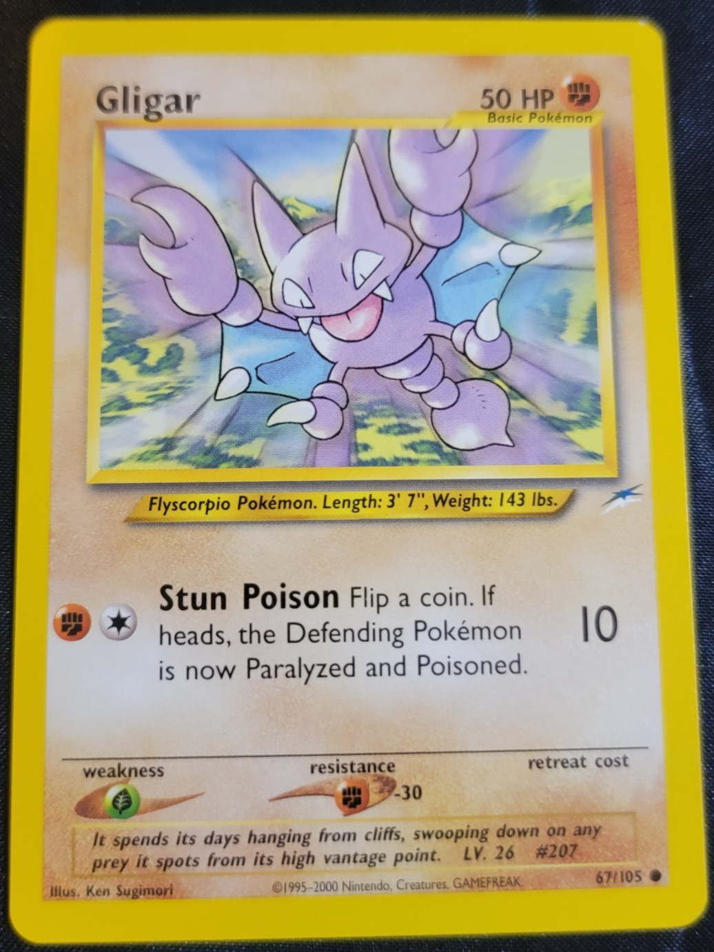 Gligar # 67/105 Neo Destiny Set Pokemon Trading TCG Rares Game Cards NM