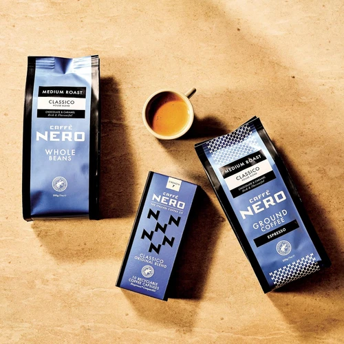 Caffè Nero Classico Whole Coffee Beans - Medium Roast - 1KG (1 x 1KG Coffee Ba - Picture 3 of 6
