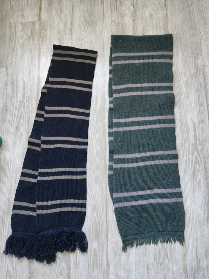 Harry Potter Hogwarts Garra de Cuervo, Slytherin Tejido Bufandas Flecos Borlas Talla Única Foto 4 de 4