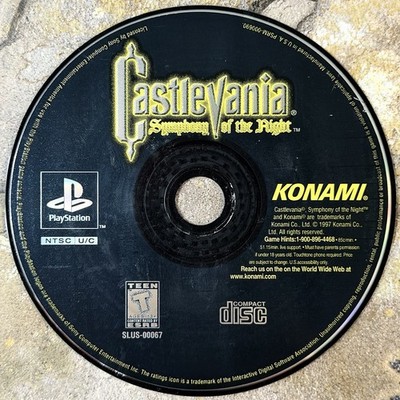 Castlevania: Symphony of the Night Disc - Sony PlayStation 1 PS1 *TESTED, READ!*