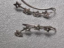 Sterling Silver 'Four Star' Ear Climbers