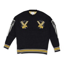 NWT RHUDE BLACK EAGLE SOUVENIR KNIT CREWNECK SWEATSHIRT SIZE L 1723
