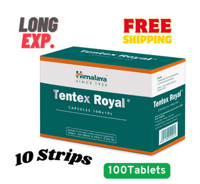 Himalaya Tentex Royal 100 Capsules Herbal Vitality Support Long Exp.