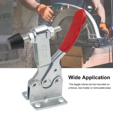 Toggle Clamp H-201-B 90Kg/198Lbs Quick Release Tool Horizontal Clamp Hand-6 pack