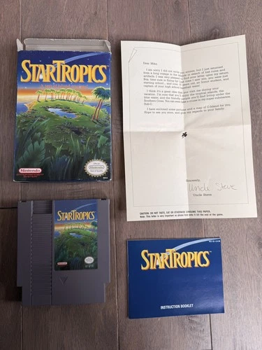 Star Tropics NES CIB with Box, Manual, Letter, Styrofoam (Nintendo)