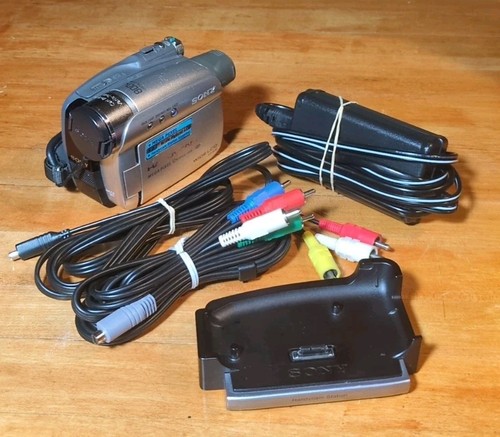 Sony Handycam DCR-HC46 Mini DV Camcorder With Dock, Charger, Av Cables