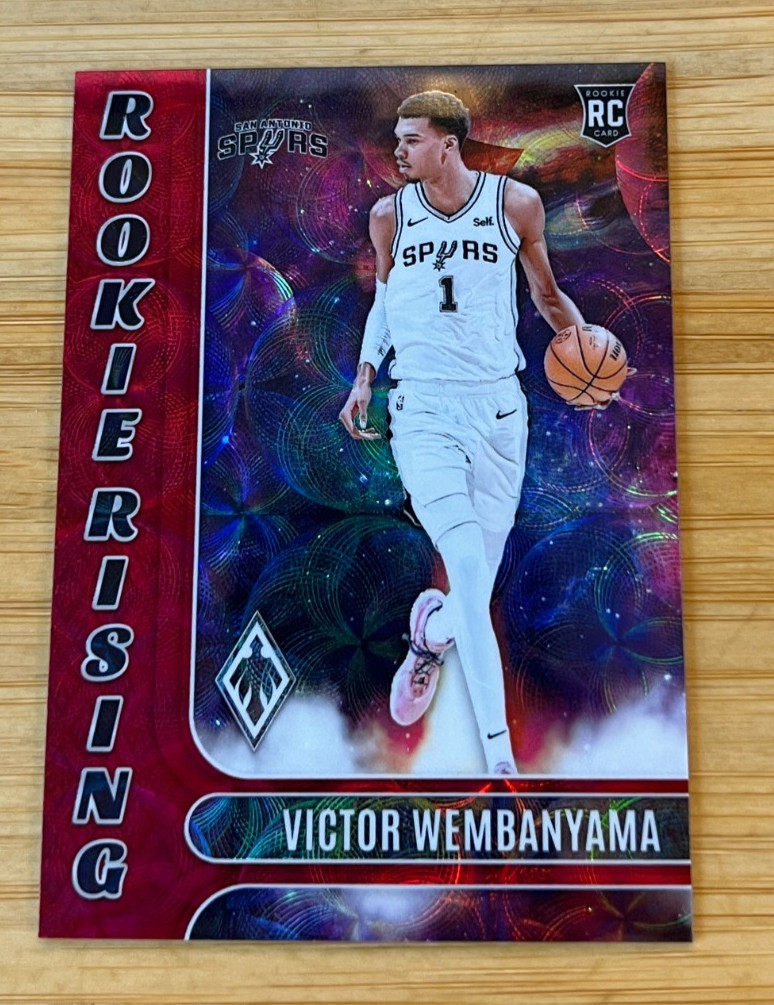 2023-24 Panini Phoenix - Rookie Rising Victor Wembanyama Purple /75 (RC)