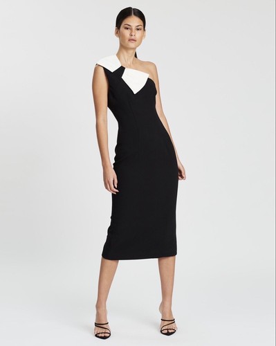 By Johnny Asymmetric Belle Bow Midi in 