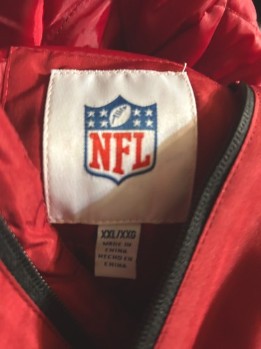 NFL Arizona Cardinals Red & Black Full Zip Hoodie Jacket Men’s Size XXL - Picture 3 of 15