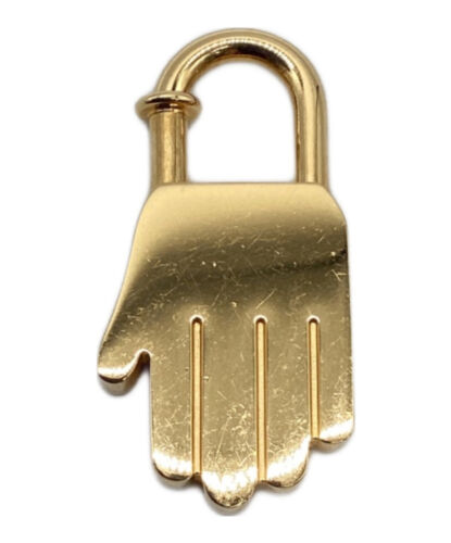 Auth HERMES Hand Cadena Lock Charm Gold 2002 ANNEE DE LA MAIN RARE Japan Used - Picture 3 of 10