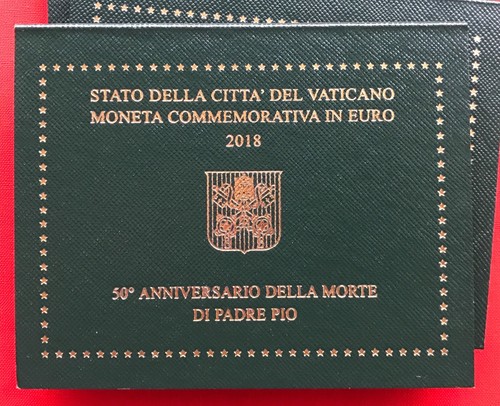 Vatican 2 euro 2018 "50y, Death of Padre Pio" BiMetallic coin UNC - Picture 3 of 4