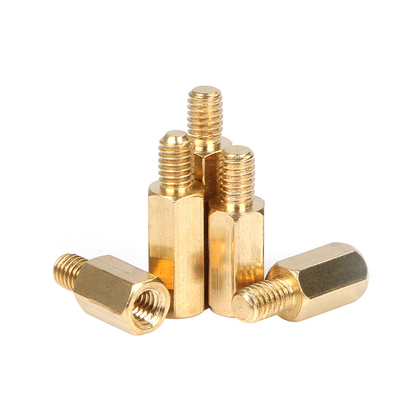 Uxcell 100PCS Brass Female Threaded Standoff Spacers - M2x8mm, Gold Tone, For Electronics & CCTV Cameras