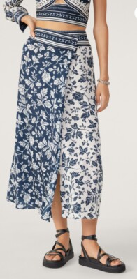 NEW BASH ba&sh Harper Midi Skirt Size 42 NEW WITH TAGS