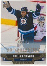 2013 2013-14 Upper Deck Exclusives #302 Dustin Byfuglien 098/100 Winnipeg Jets