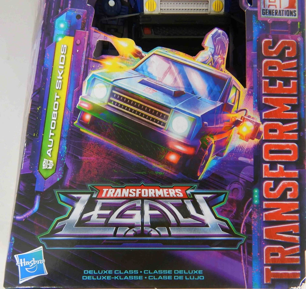 NEW Transformers Legacy AUTOBOT SKIDS Deluxe Class Figure - Sealed G1-Style Car
