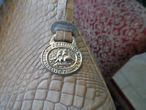Nuevo bolso bandolera de cuero Brahmin Sandstorm Alden - Imagen 2 de 20