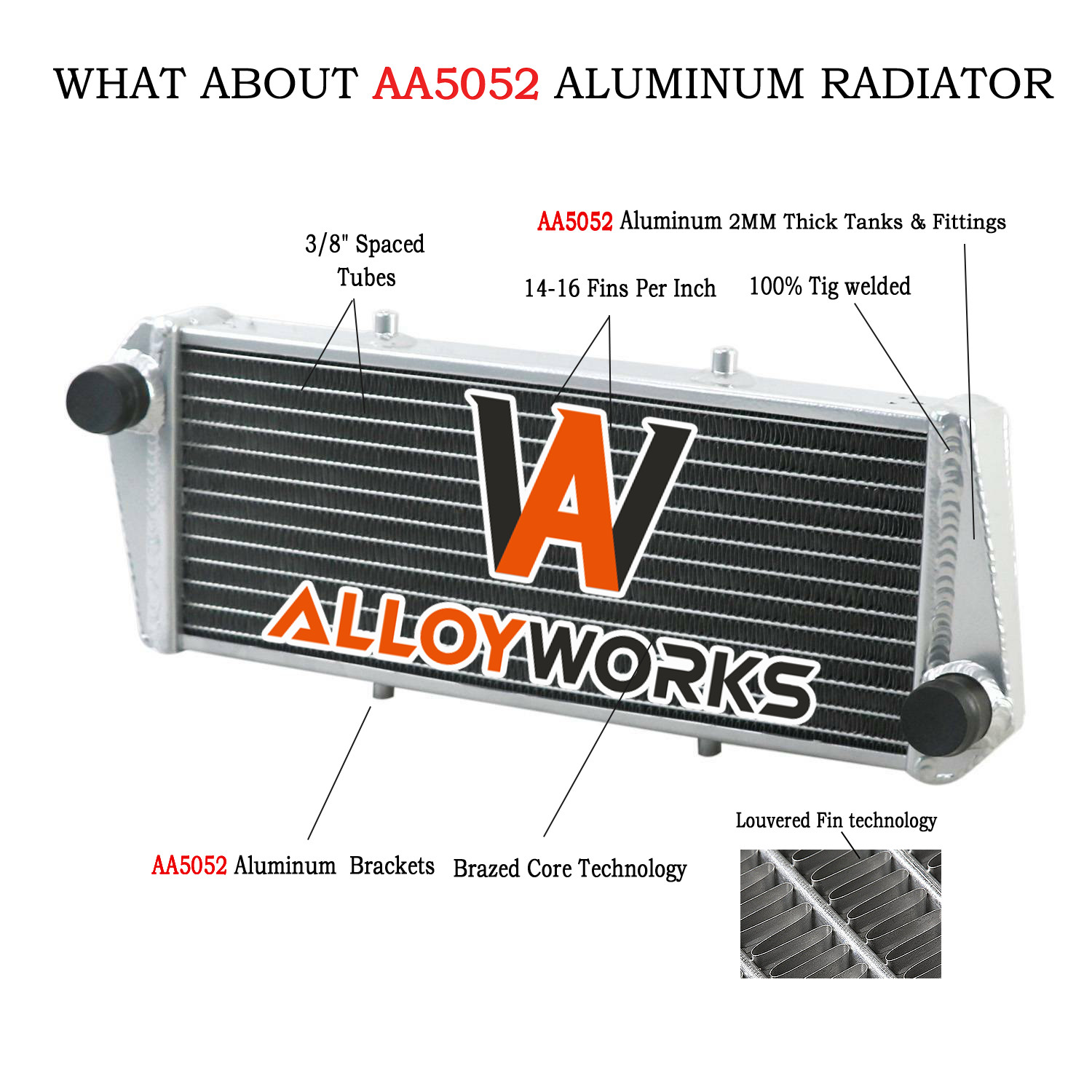 Radiateur Rotax 912 double rangée en alu à haute dissipation thermique