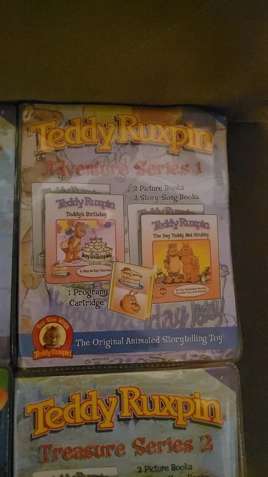 4 livros de canções Teddy Ruxpin Treasure Series 1 e 2 livros ilustrados história - Imagem 3 de 4