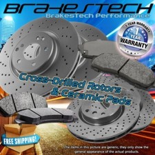 Frontrear Cross Drilled Rotors Ceramic Pads For 2000-2002 Jaguar S-type Frontrear Cross Drilled Rotors Ceramic Pads For 2000-2002 Jaguar S-type