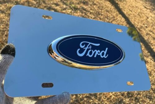Belle plaque d'immatriculation ovale vintage Ford bleu F150 F250 F350 F450 F550 - Photo 1/2