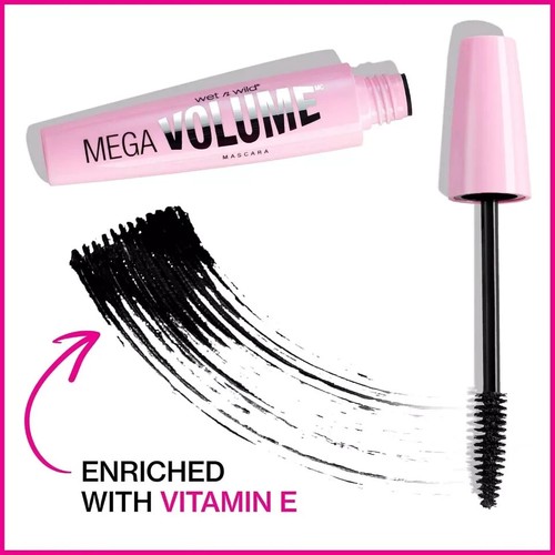 wet n wild Mega Volume Waterproof Mascara, Very Black, 0.21 Ounce,C157A Fre Ship - Picture 4 of 8