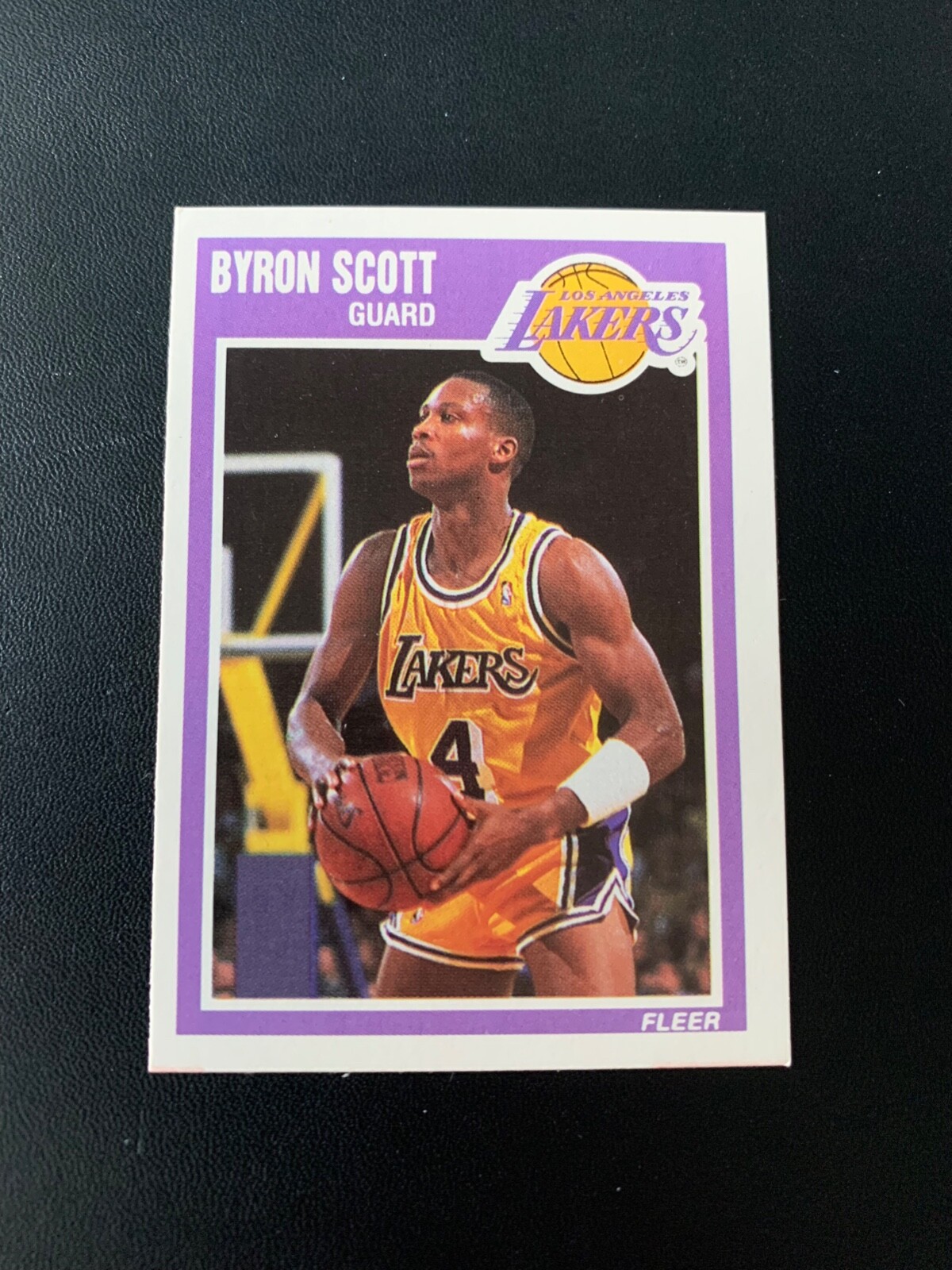 Byron Scott Signed 1989-90 Fleer #78 Card Los Angeles Lakers Autograph ...