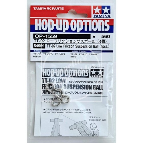 Tamiya 300054559 - TT-02 Boule Low Friction (4) - Neuf