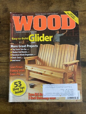 Vintage Issue 205 July 2011 WOOD Magazine Wodworking Home Improvement