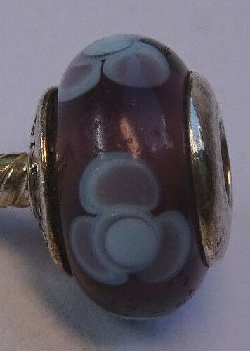 Original Pandora Beads Element Glass Murano Flowers 790640 Silver Charms #21a - Picture 2 of 4