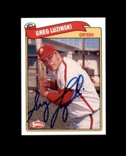 Greg Luzinski Signed 1989 Swell Baseball Greats Philadelphia Phillies Autograph