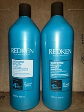 Redken EXTREME LENGTH Shampoo and Conditioner Liter Duo Set-SEALED & FREE SHIP!