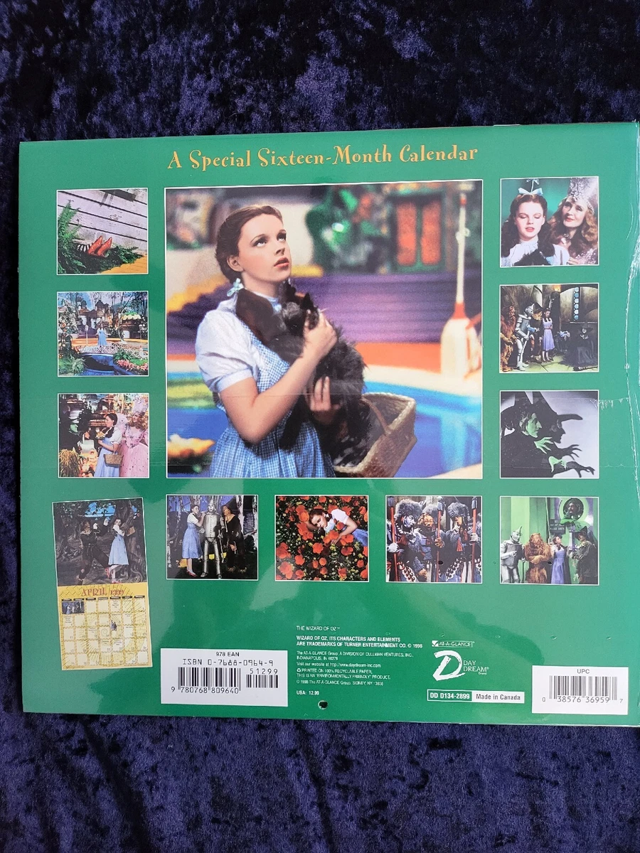 The Wizard Of Oz 1999 Calendar SEALED | eBay