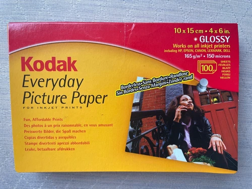 99 Blatt Kodak  Fotopapier glänzend sofort trocknend 10 x 15.   165g/qm NEU