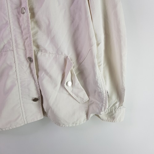 Tommy Hilfiger Windbreaker Jacket Womens Size S/P White Hooded Lightweight Logo - Picture 4 of 17