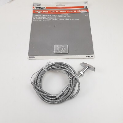 Dorman 55208 Chrome Car Truck T-Handel Push-Pull Control Cables 7 Feet. Length