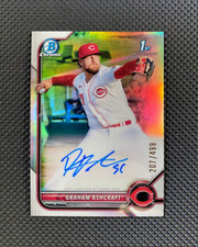 2022 Bowman Chrome 1st Graham Ashcraft /499 Refractor Parallel Auto #CPA-GA