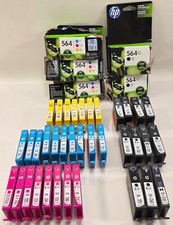 Lot of 36 EMPTY HP Officejet Ink Cartridges 564 564XL Black Cyan Yellow Magenta
