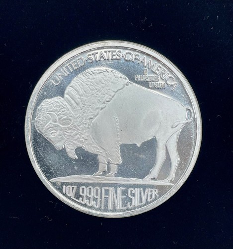 1 oz Buffalo Silver Round .999 Fine Silver - Imagen 2 de 2