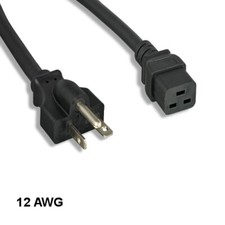 [10X] 15 Black Heavy Duty Power Cord NEMA 6-2...