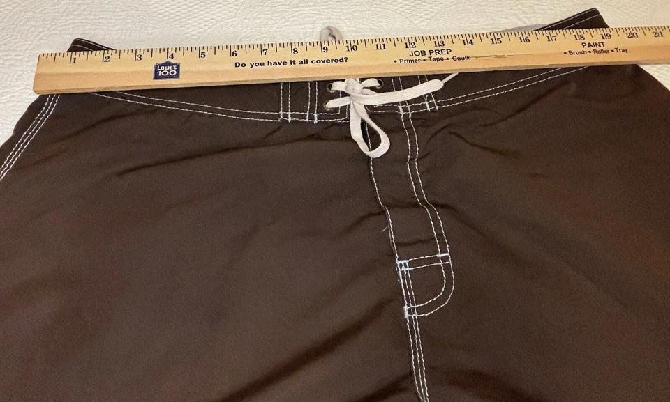 Honolua Surf Co Brown Boardshorts Swim Trunks Men's Size 40 - Image 4 of 4