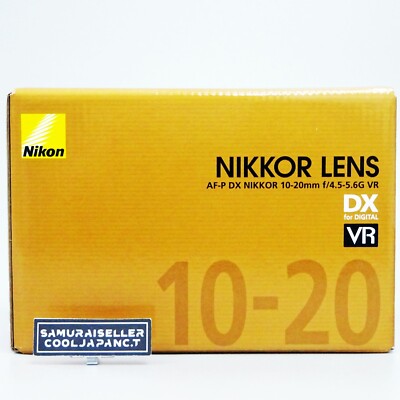 Nikon wide angle zoom lens AF-P 10-20 mm f/4.5-5.6 G VR Nikon DX format only NEW