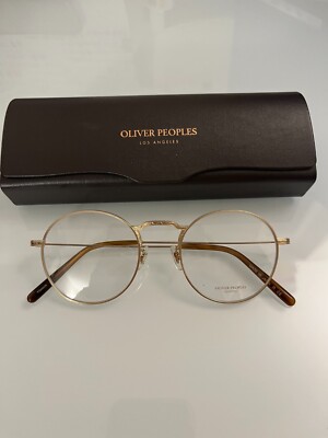 OLIVER PEOPLES WESLIE Optical Frames in White Gold MSRP $601  display picture 1